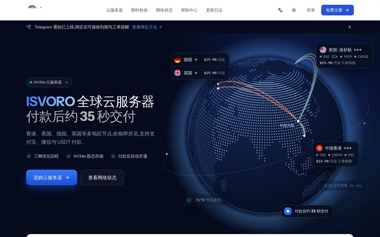 Isvoro 官网截图
